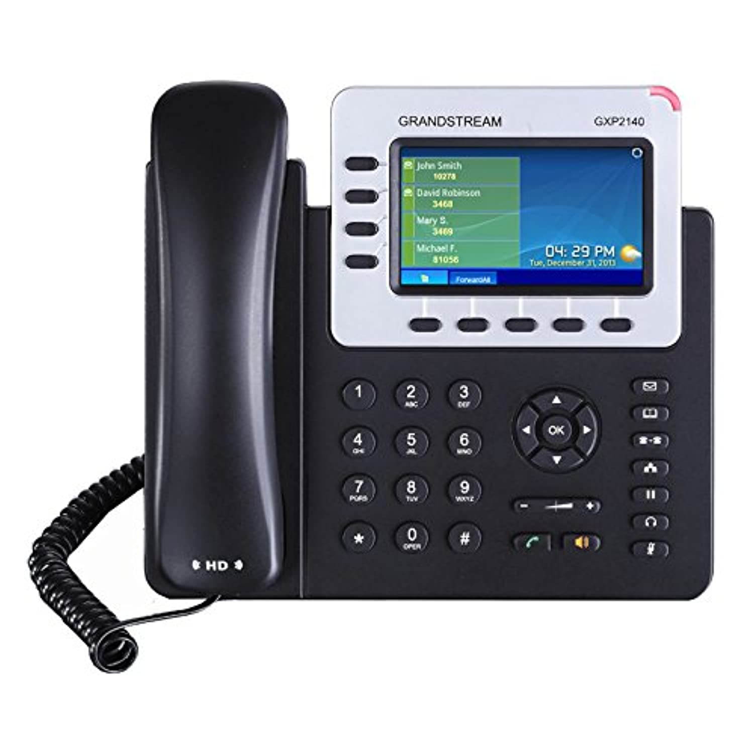 Grandstream Enterprise IP Phone GS-GXP2140 (4.3" Color Display, POE, Power Supply Not Included)