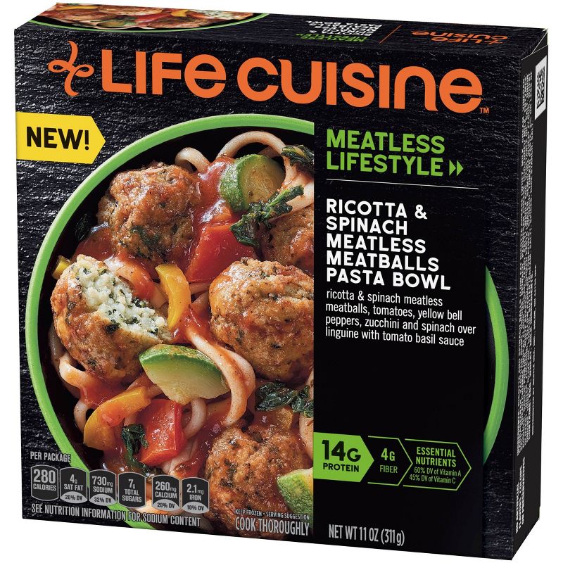 Life Cuisine Ricotta & Spinach Meatless Pasta Bowl - 11oz