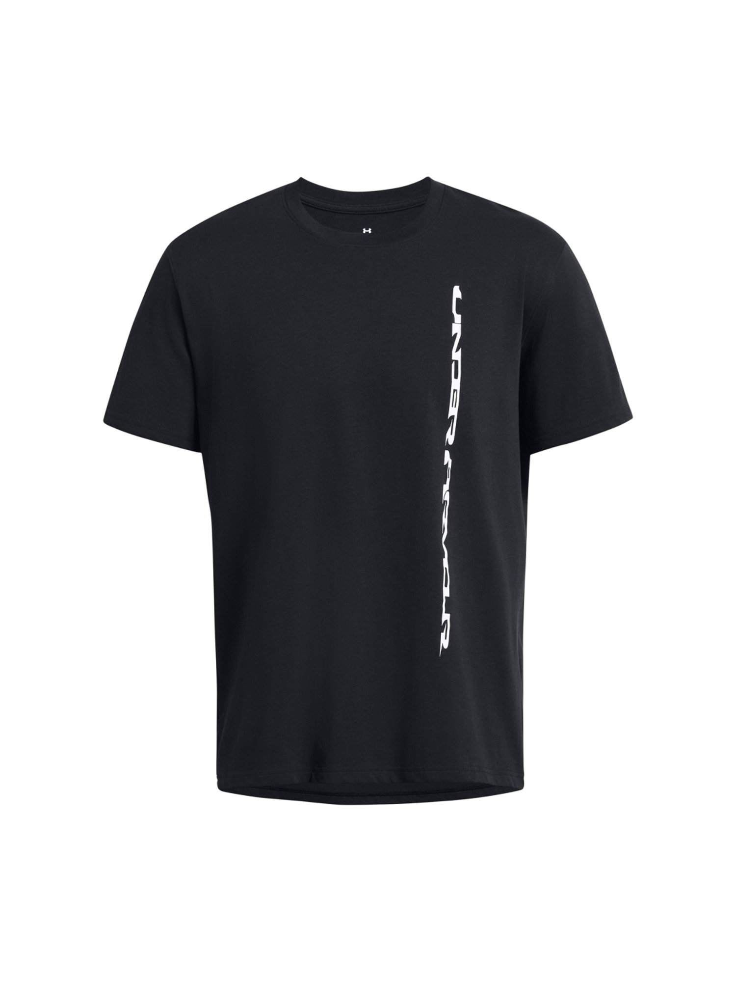 Under Armour Black Cotton Slim Fit Printed T-Shirt