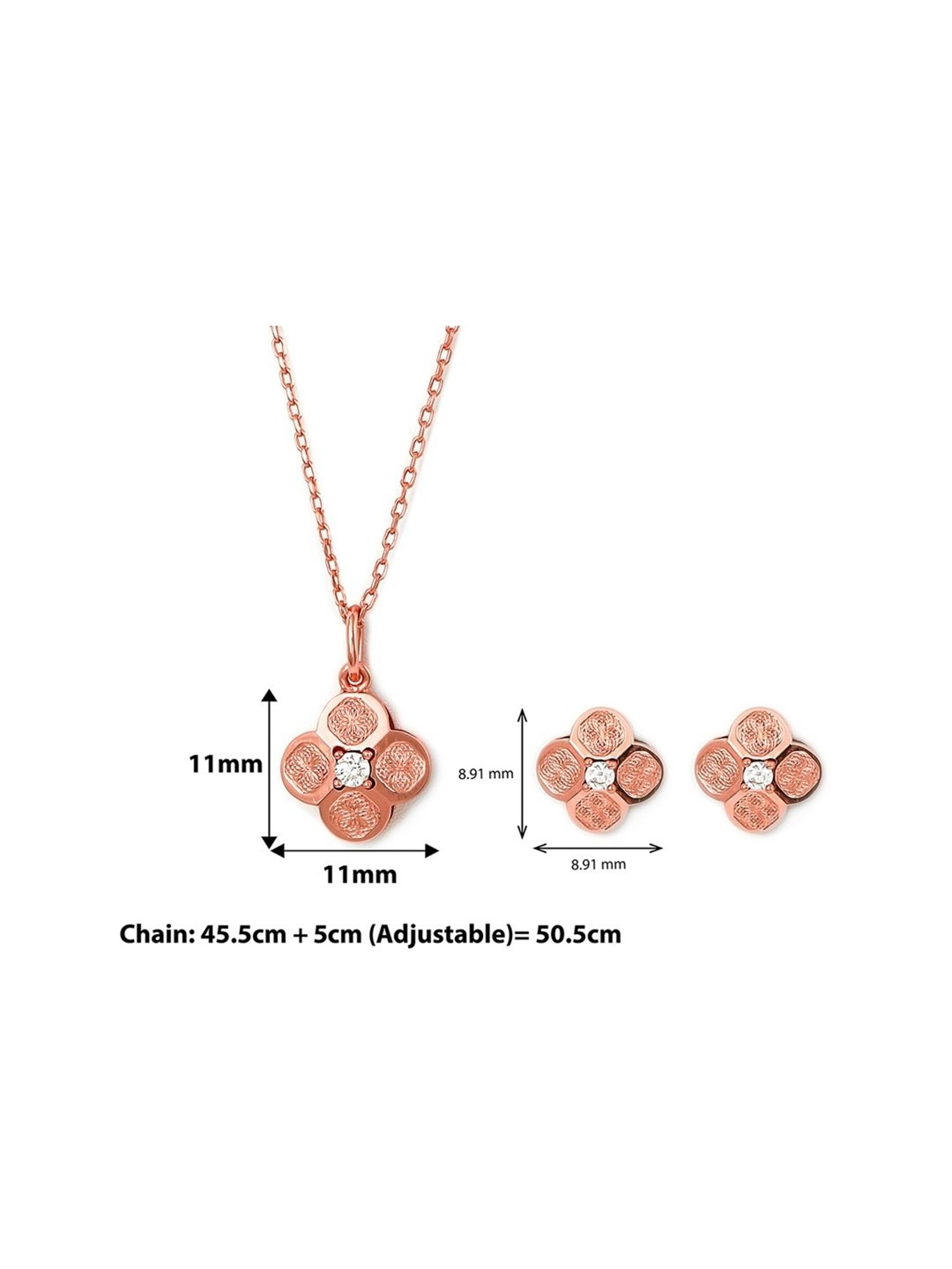 Zavya 92.5 Sterling Silver Pearlescent Elegance Pendant with Chain for Women