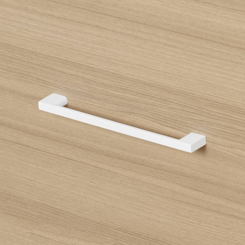 Munich 2 Drawer Nightstand - White/Soft Elm - South Shore