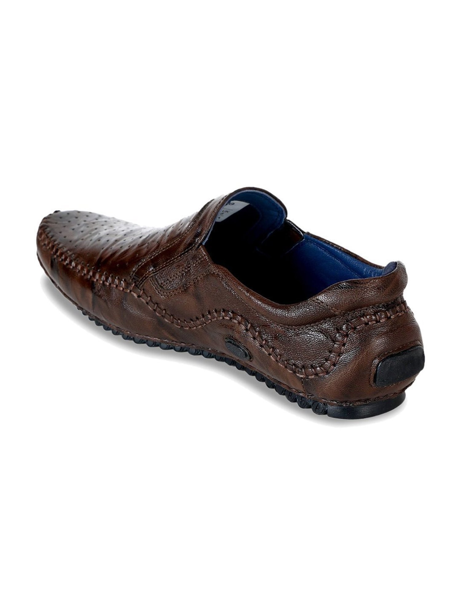 ID Men's Dark Brown Casual Slip-Ons