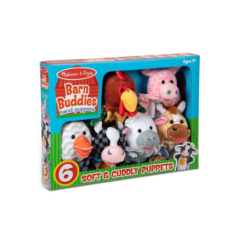Melissa & Doug Barn Buddies Hand Puppets 6pc