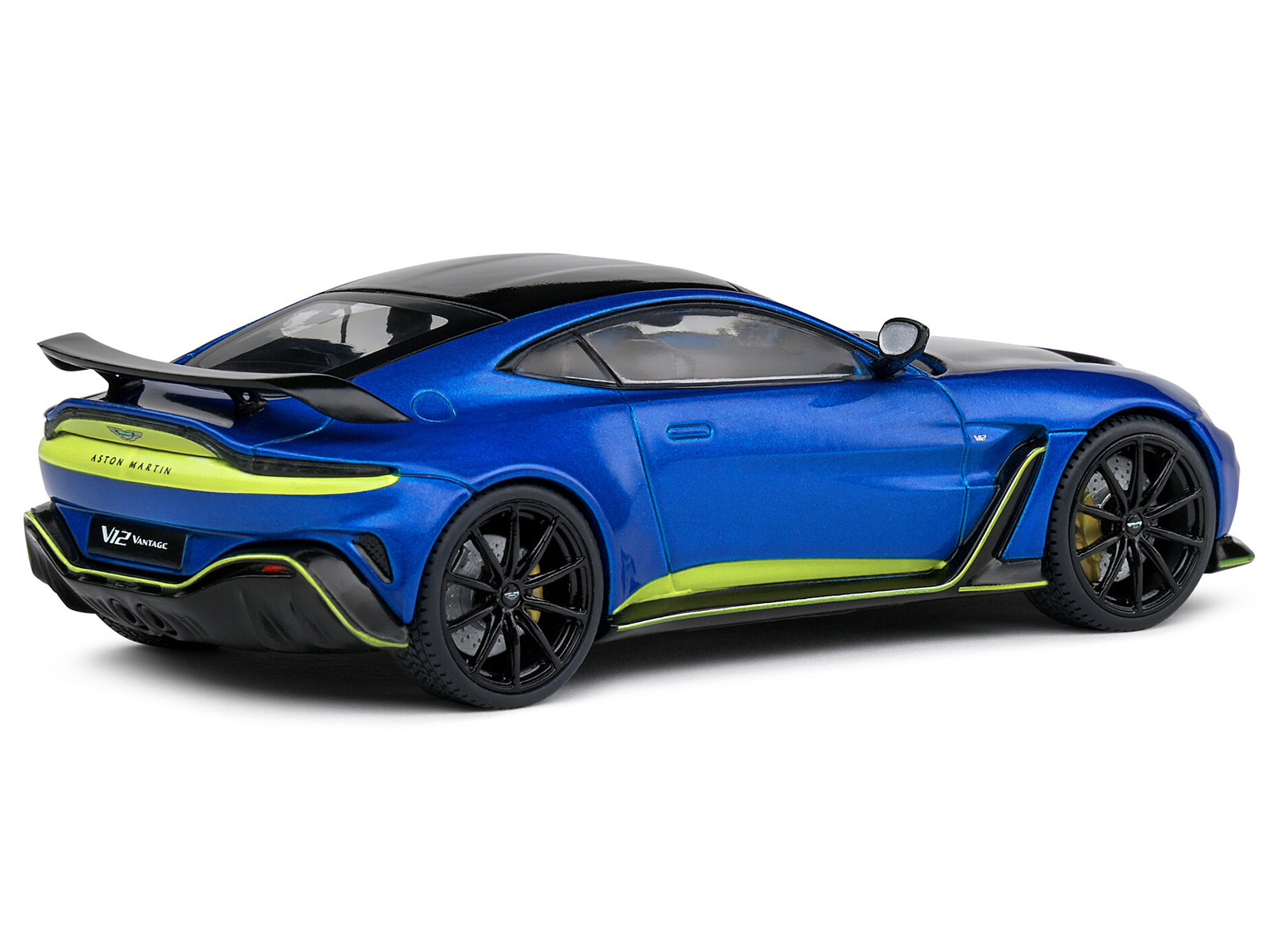 Aston Martin V12 Vantage RHD (Right Hand Drive) Scorpus Red with Black Top and Carbon Hood 1/18 Model Car by Top Speed