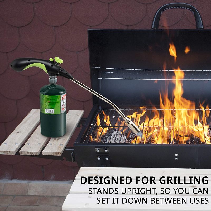 Zulay Kitchen 18" Grill Brush 100% Rust Proof Stainless Steel Bristles and a Sharp Metal Scraper with Long and Sturdy Handle