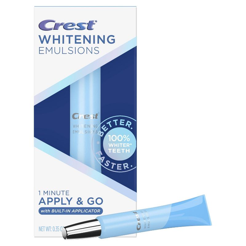 Crest Whitening Emulsions On-the-Go Leave-on Teeth Whitening with Built-In Applicator - 0.35oz