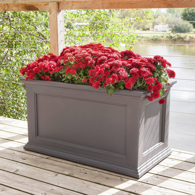 20" x 36" Fairfield Planter Graphite Gray - Mayne