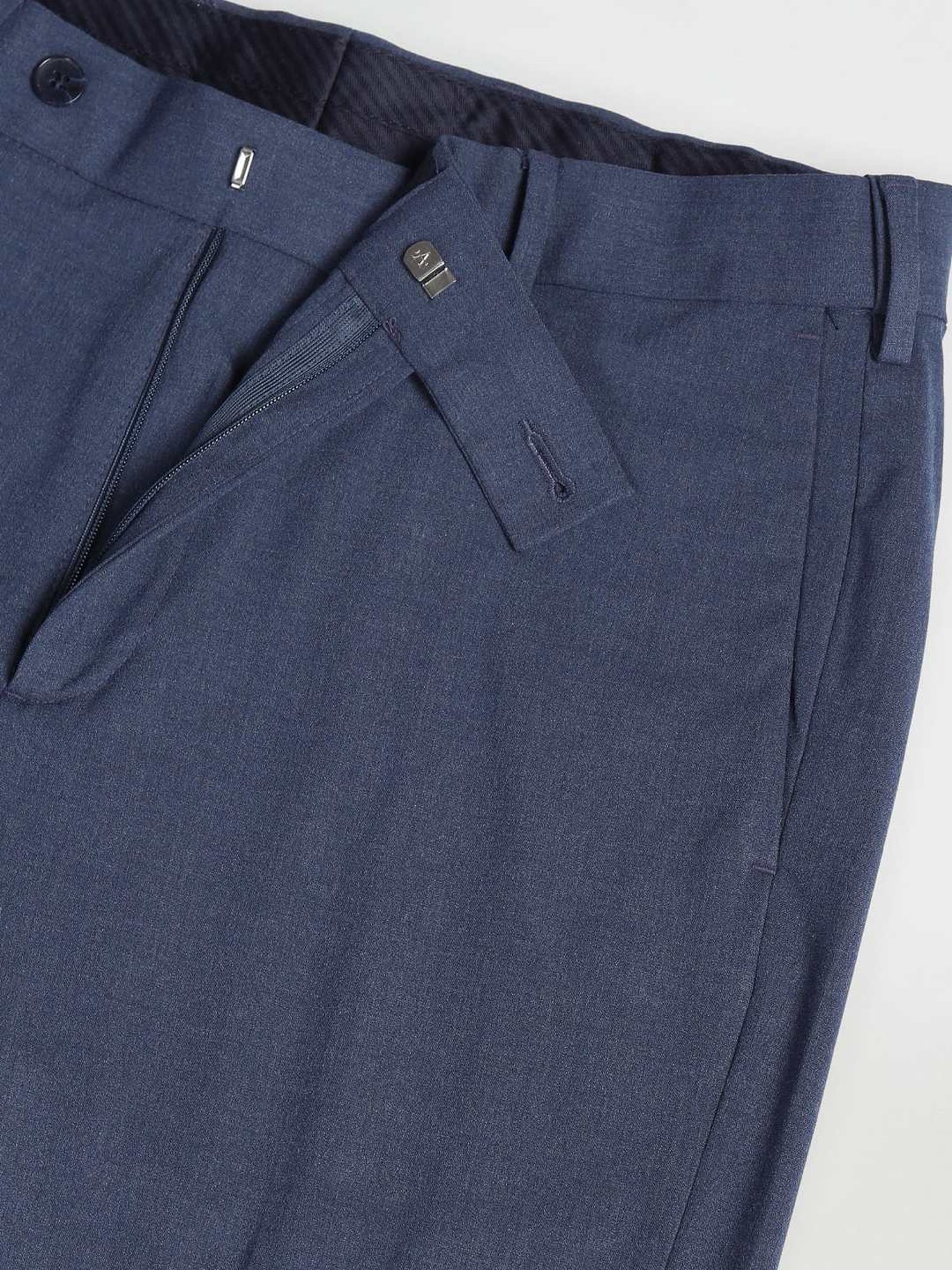 Arrow Blue Slim Fit Trousers