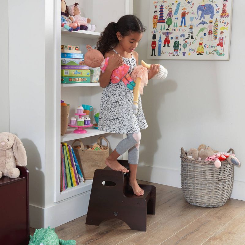KidKraft Two Step Stool - Espresso