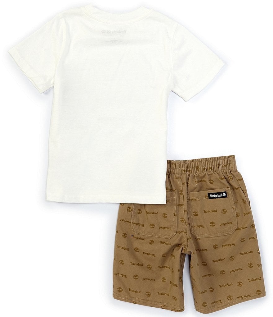 Kinetic by Class Club Little Boys 2T-7 Short-Sleeve Play Hard Performance Tee and Shorts Set