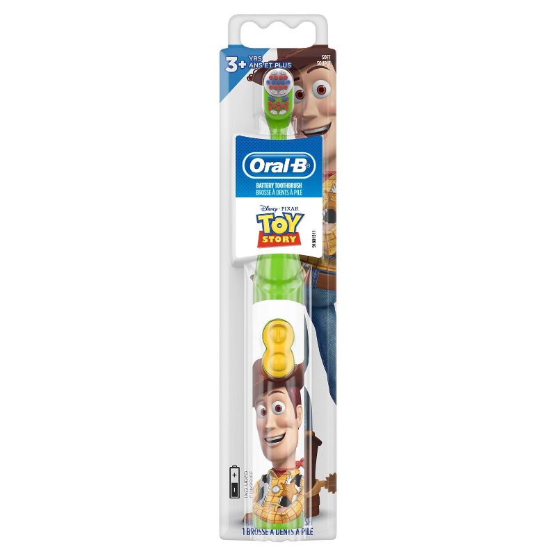 Disney Pixar Featuring Toy Story Kid's Battery Soft Bristles Toothbrush for Kids 3+