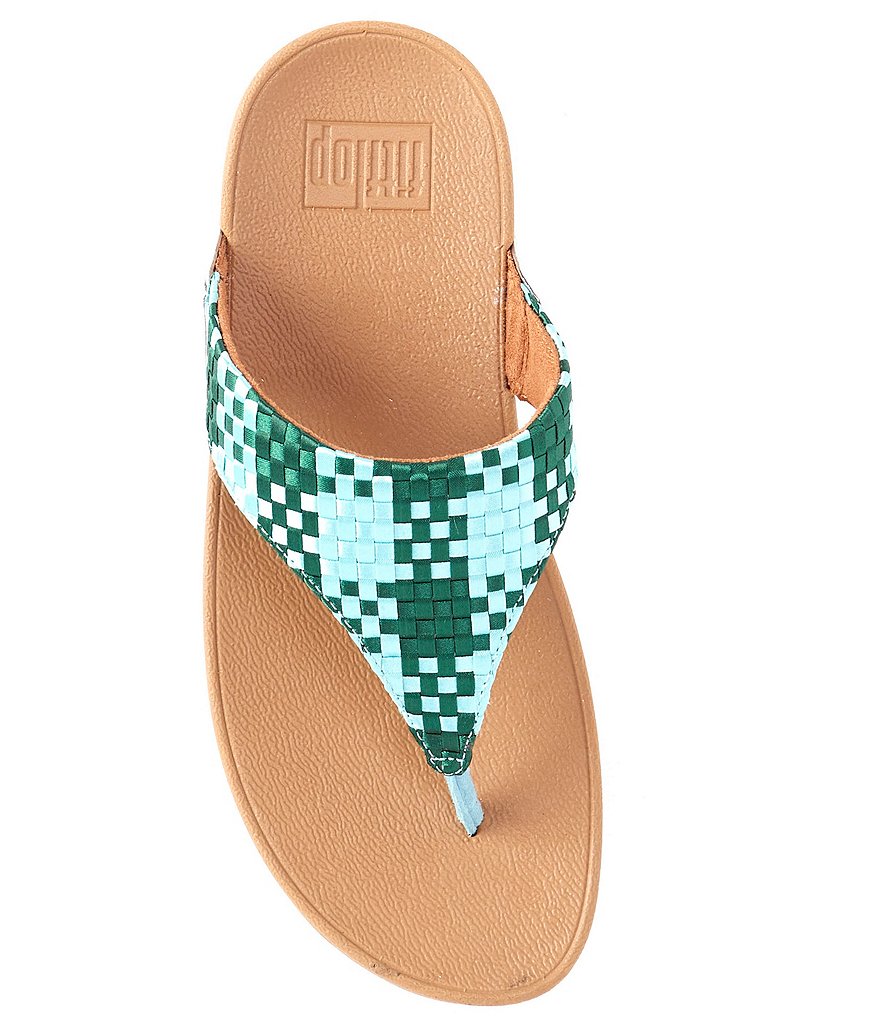 FitFlop Lulu Silky Weave Toe Post Sandals