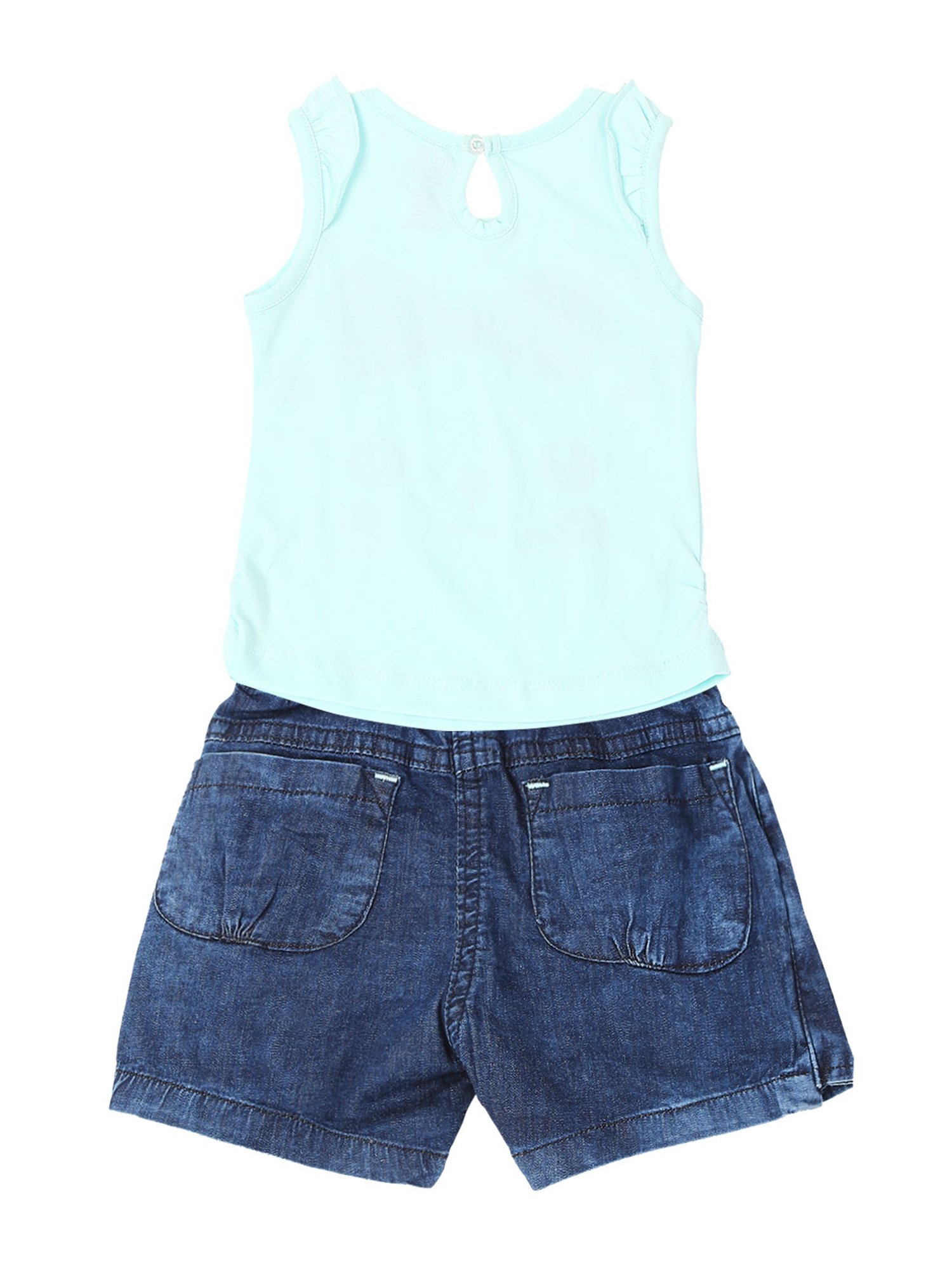 Mee Mee Kids Blue Printed Top with Shorts