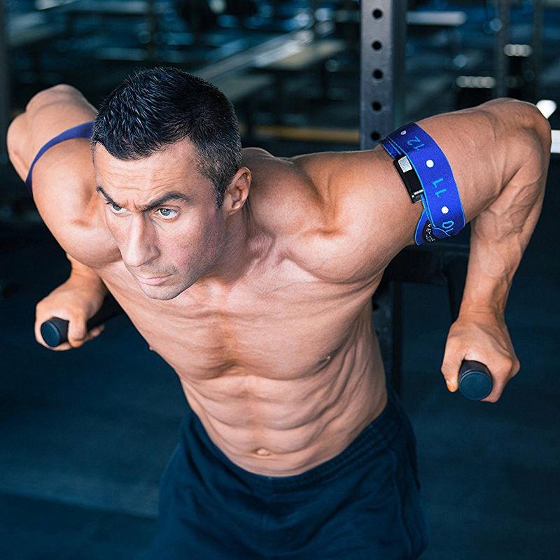 BFR Bands Elite 2.0 Blood Flow Restriction Occlusion Training Bands - Blue