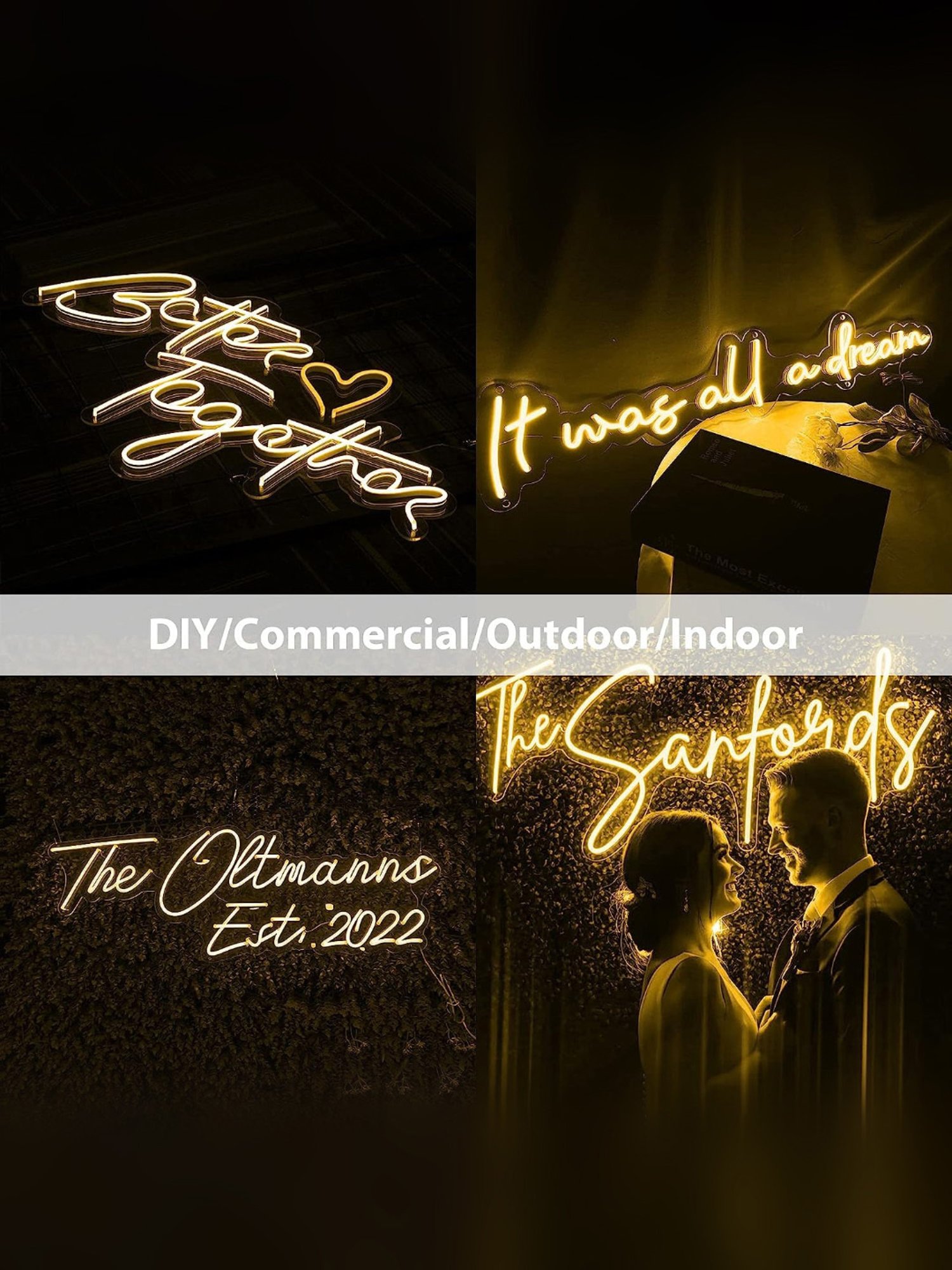 Xergy LED Neon Strip Lights 5Mtr, IP67 Waterproof Neon Rope Light for Home Decoration (Yellow)