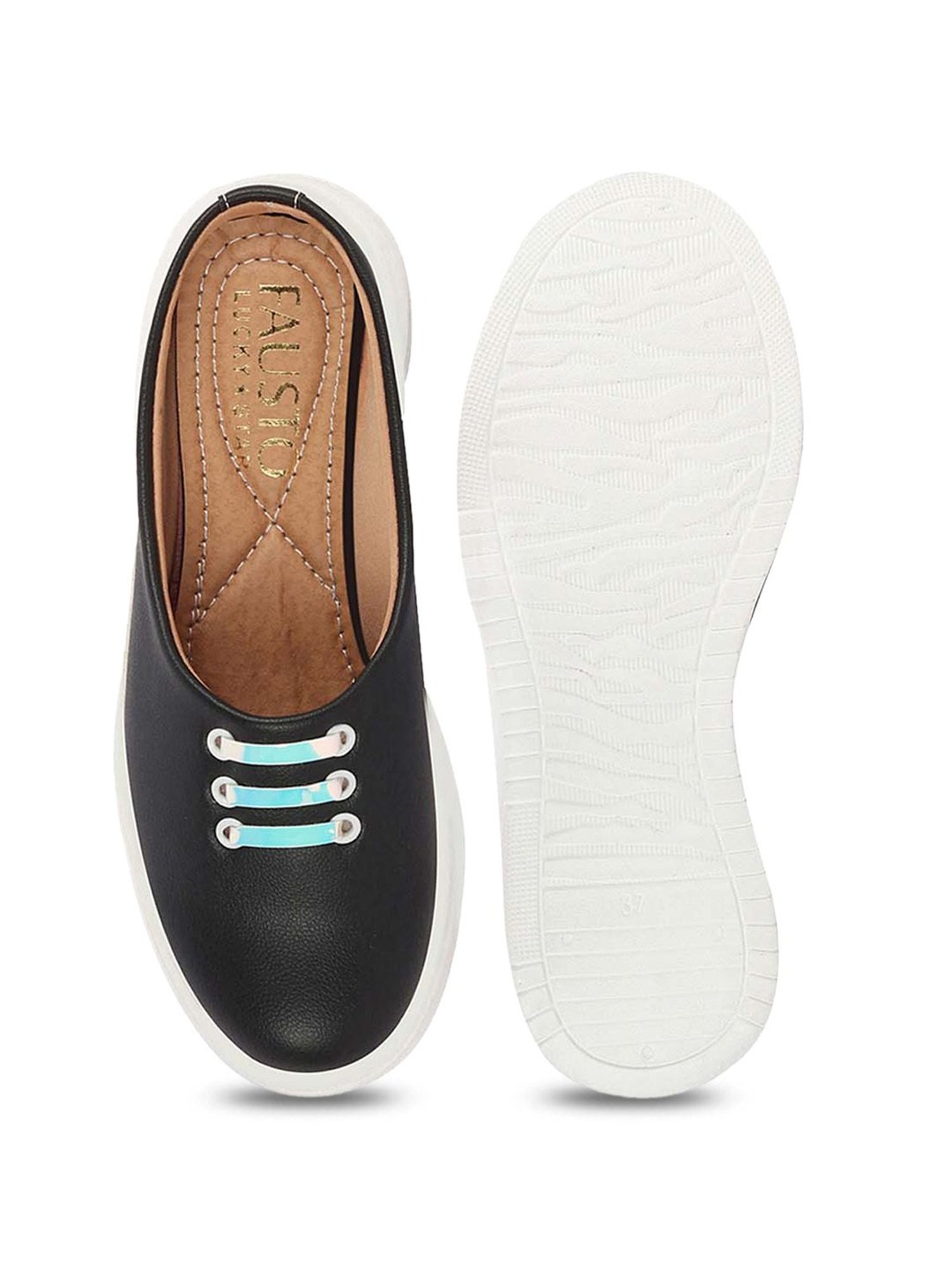 Fausto Women's Black Mule Shoes