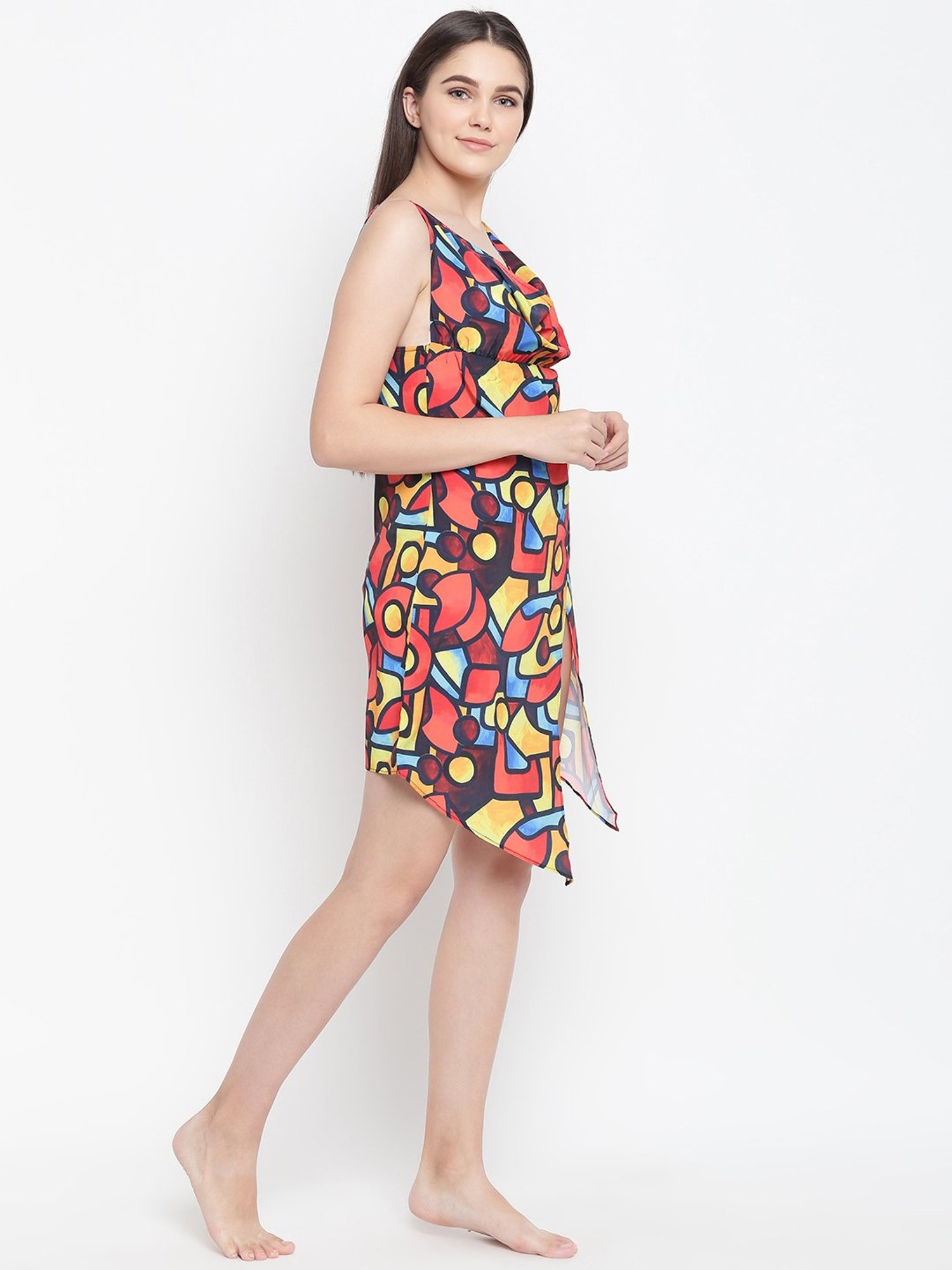 Erotissch Multicolored Printed Babydoll