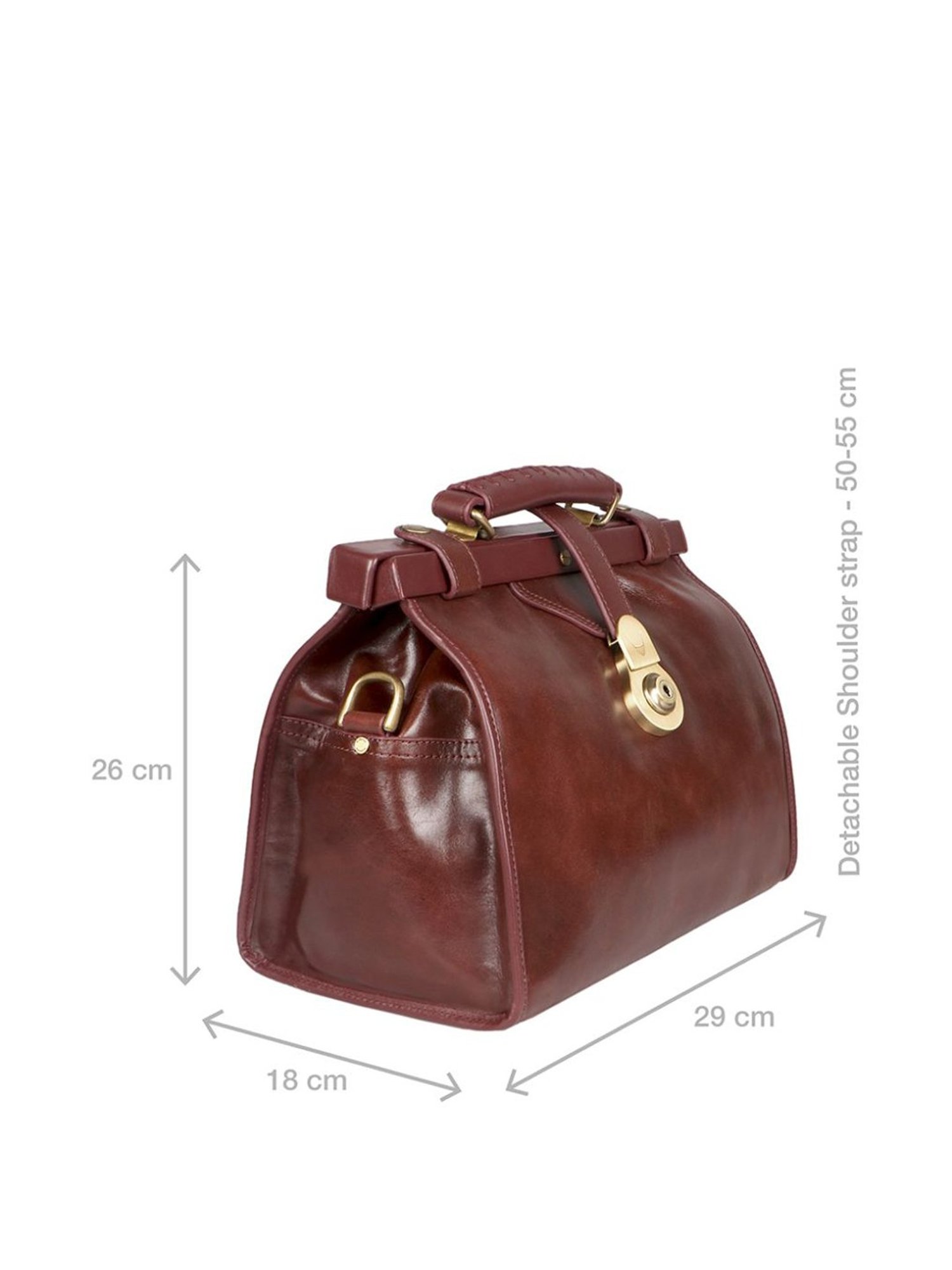 Hidesign Core Grazia Cherokie Mel Ranch Brown Solid Medium Doctor Handbag