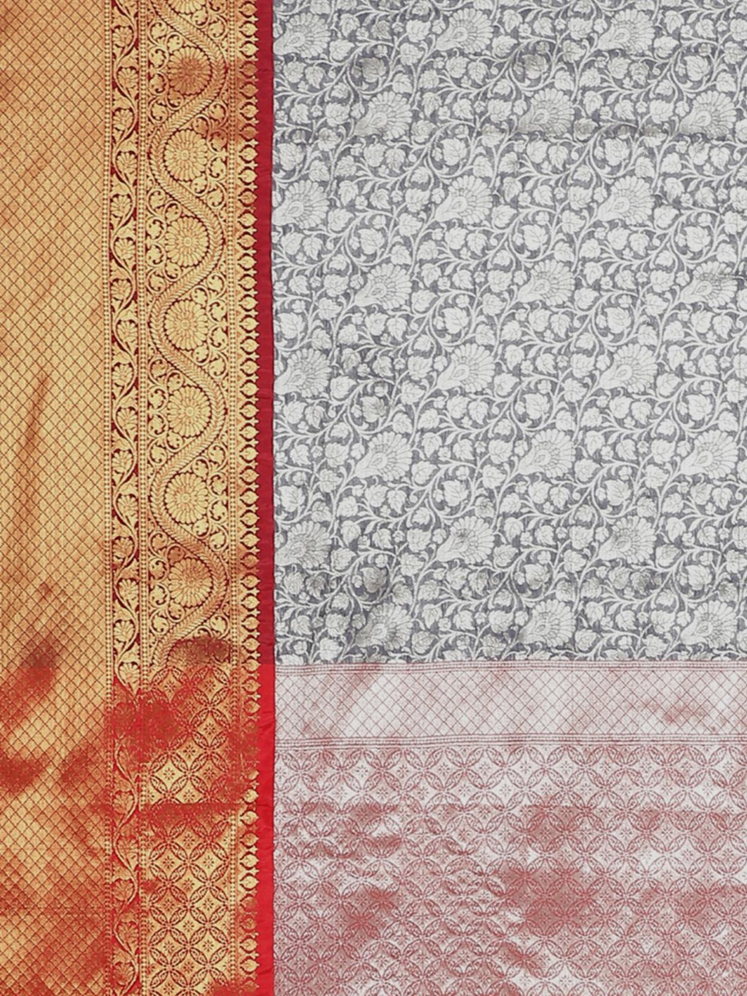 Banarasi Silk Works Navy Woven Saree With Unstitched Blouse