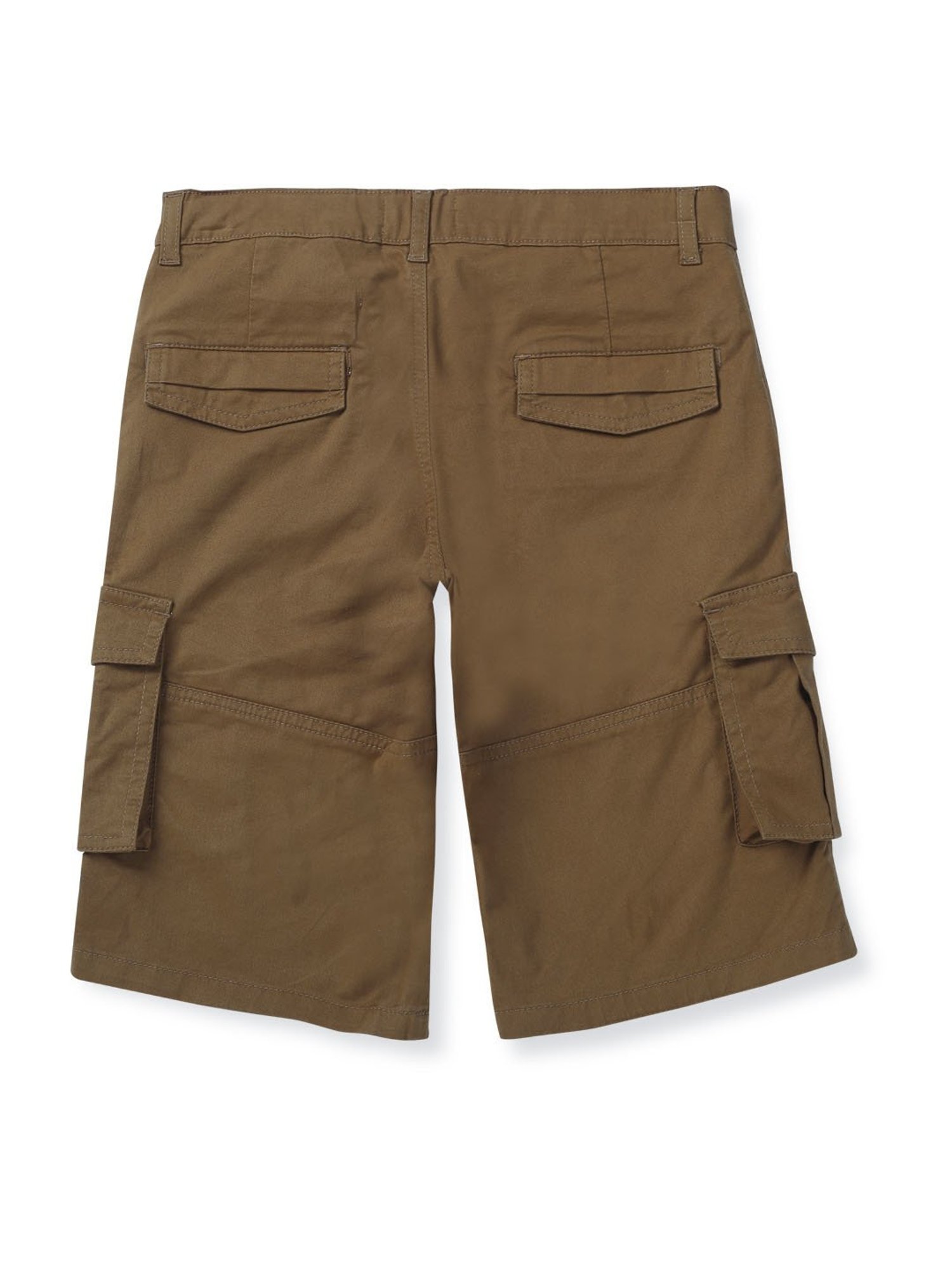 Gini & Jony Kids Brown Solid Bermudas