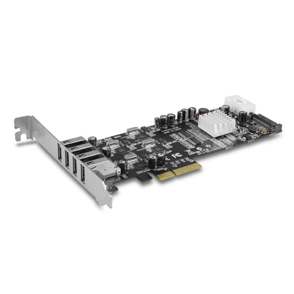 Vantec Quad Chip 4-Port Dedicated 5Gbps USB 3.0 PCIe Host Card (UGT-PCE430-4C)