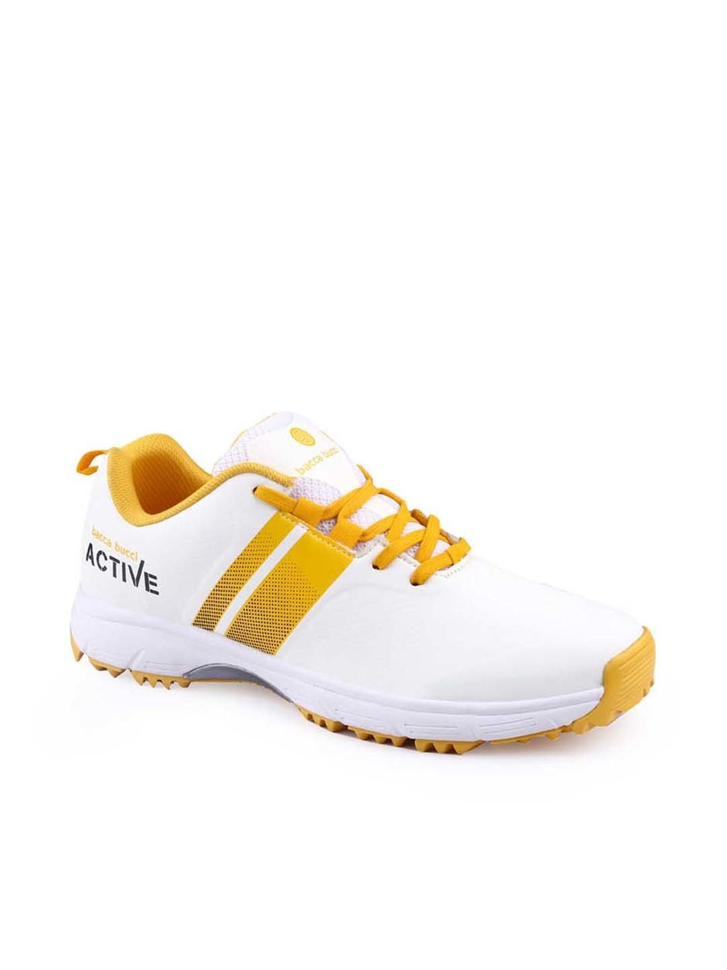 Bacca Bucci Men's CENTURY RUNNER Yellow Cricket Shoes