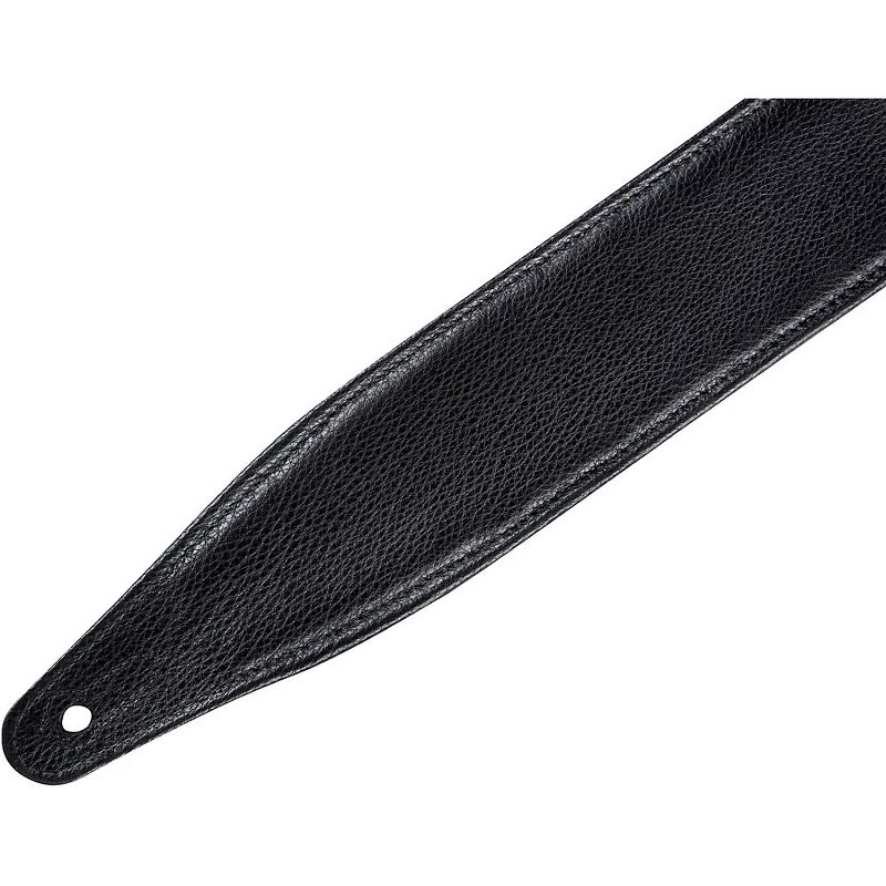Levy's 2.5 in. Wide Black Chrome-tan Leather Guitar Strap (MC317DCO)