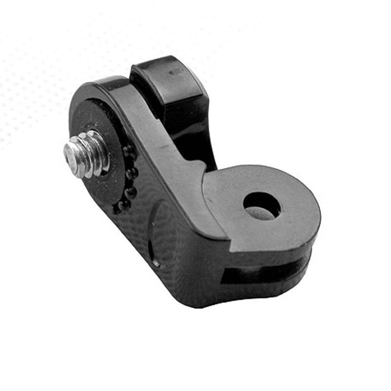 3-Way Pivot Arm Thumb Knob + 1/4 Tripod Mount Adapter Converter + Curved Sticky Mount for Gopro 4 3 Xiaoyi