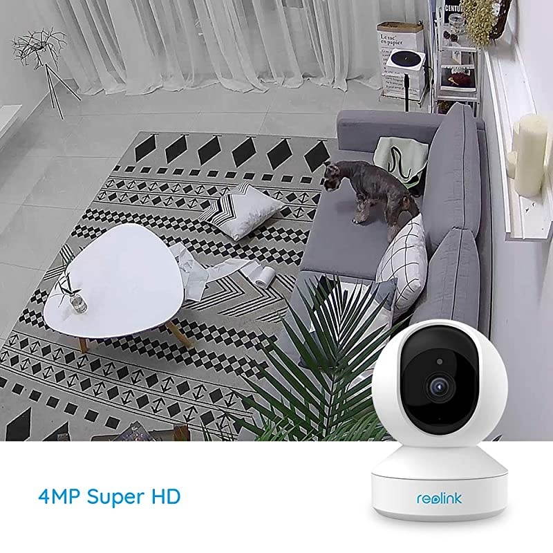 Indoor Security Camera  E1 Pro 4MP HD Plugin WiFi Camera for Home Security DualBand WiFi Multiple Storage Options Motion Alert Night Vision Ideal for Baby MonitorPet Camera