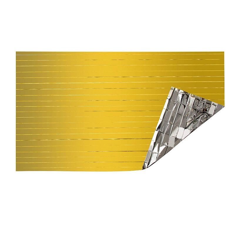 Juvale 12 Pack Emergency Mylar Thermal Blankets Tarp, Survival Kit for Camping & Hiking 81.5 x 51.2 in