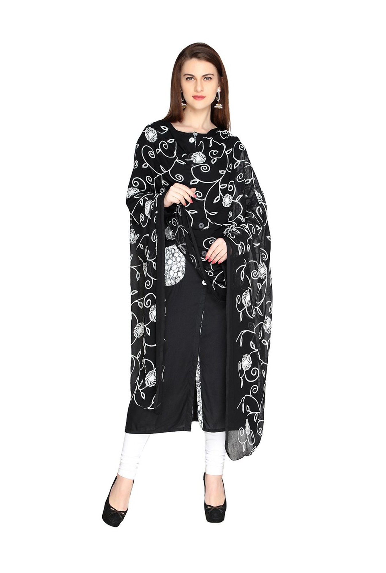 Dupatta Bazaar Black Dupatta