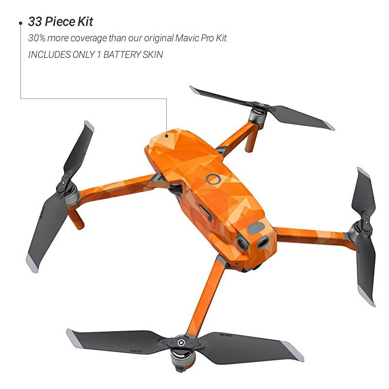 Storm Decal Kit for DJI Mavic 2Zoom Drone Includes 1 x DroneBattery Skin + Controller Skin