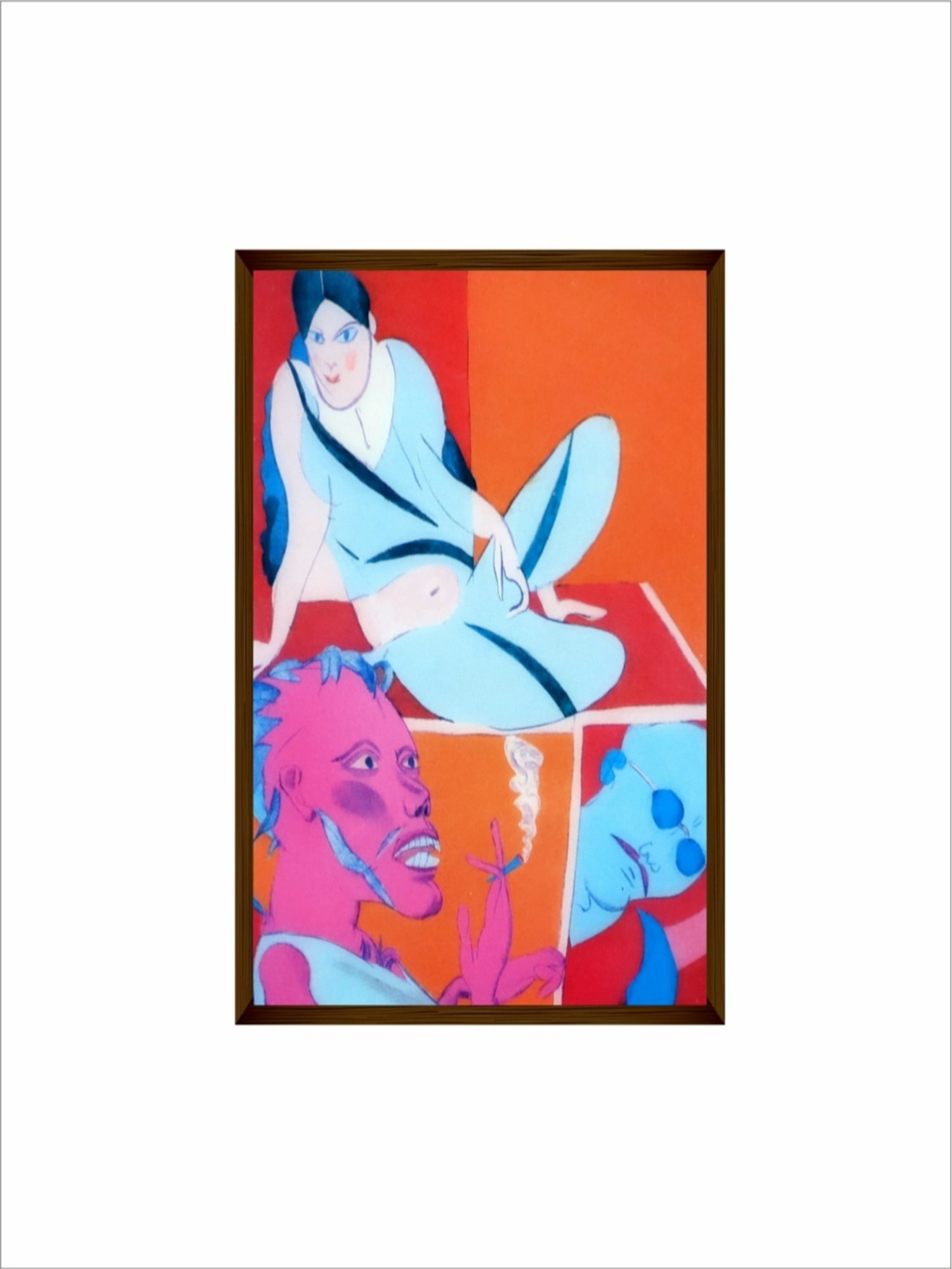 The Art House Abstract Multicolor Canvas Painting