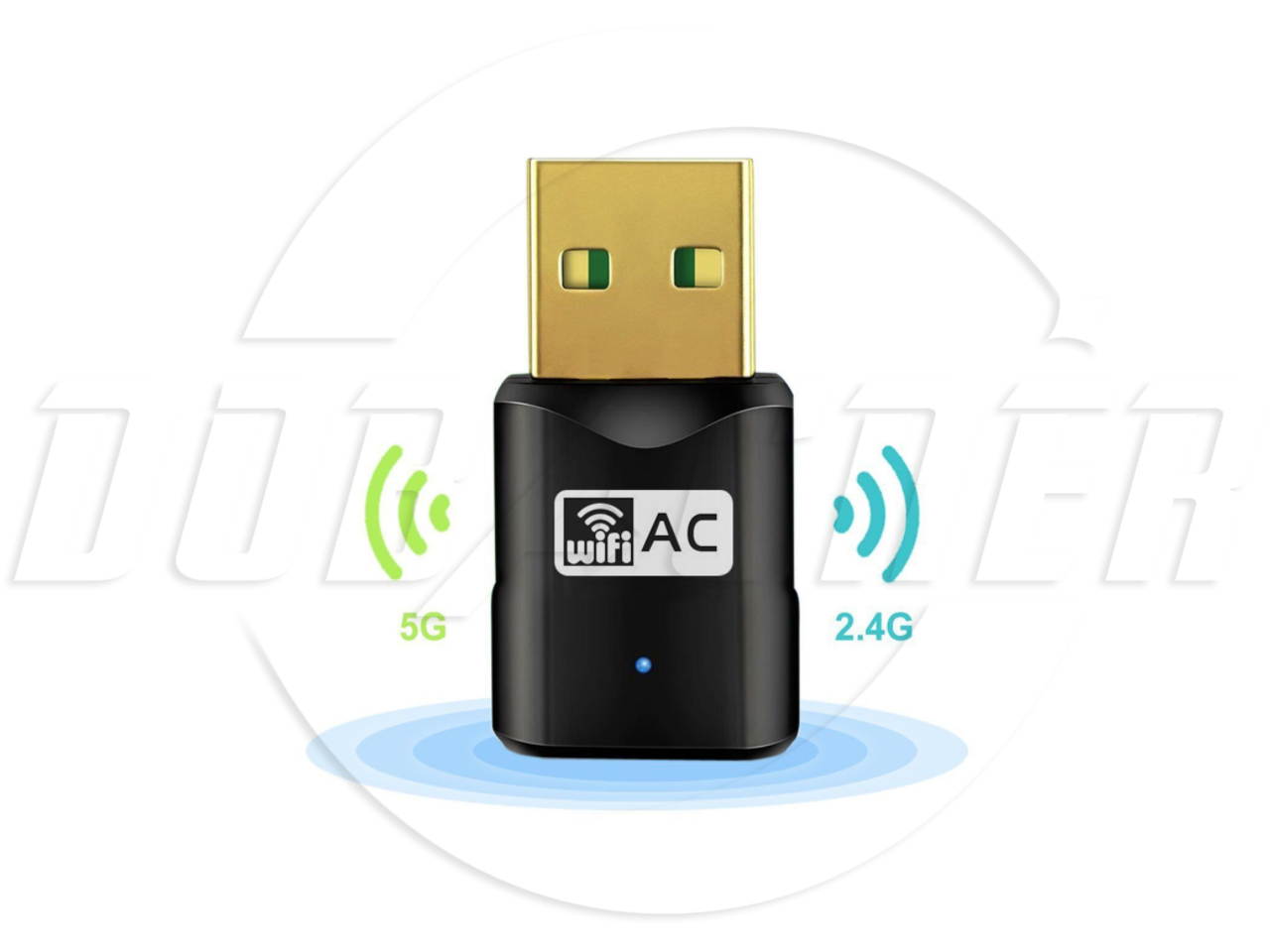 SA Mini USB  WiFi adapter 600Mbps dual-band wireless network adapter 802.11 AC 5dBi antenna, suitable for desktop laptops WiFi dongle compatible with Windows XP / Vista / 7/8 / 8.1 / 10 Mac