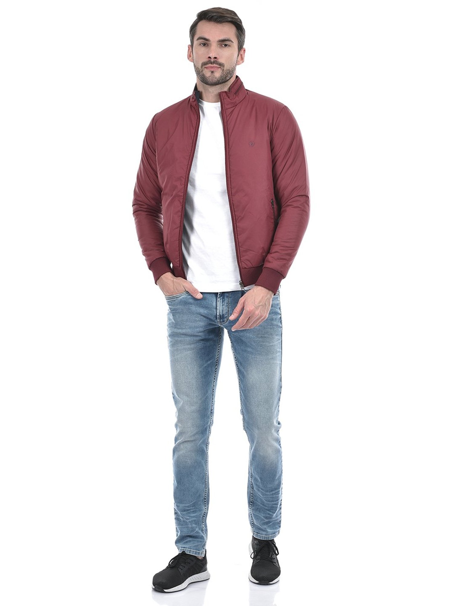 Hummel Blue Regular Fit Solid Jacket