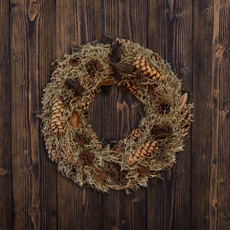 Vickerman 20" Natural Mixed Wreath