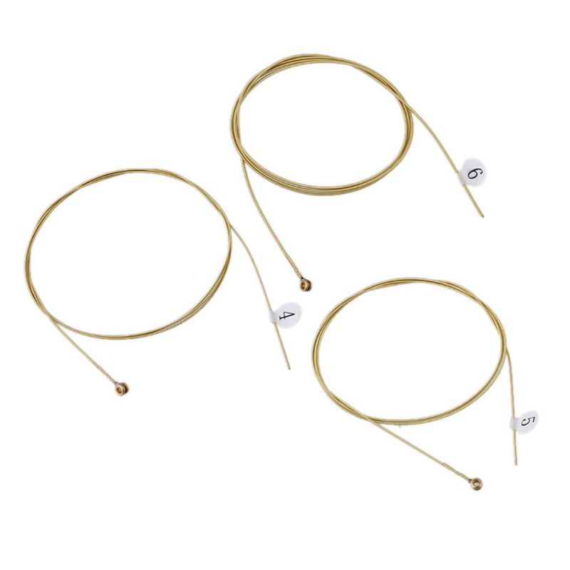 6 x CA60-M 1253 Steel Acoustic Guitar Strings Fretwire Replacement Parts