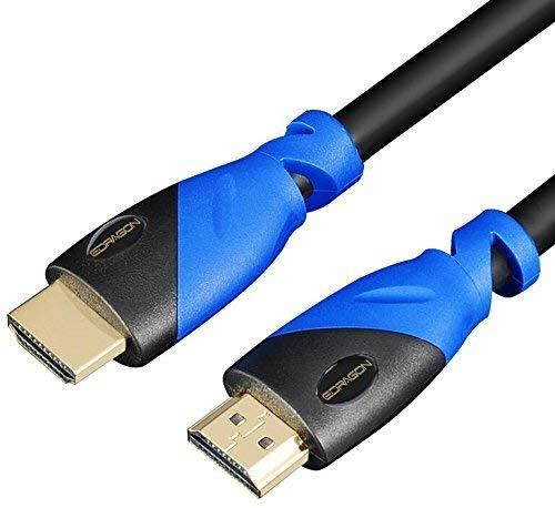 6 FT (1.8 M) High Speed HDMI Cable Male to Male with Ethernet Black (6 Feet/1.8 Meters) Supports 4K 30Hz, 3D, 1080p and Audio Return ED771669