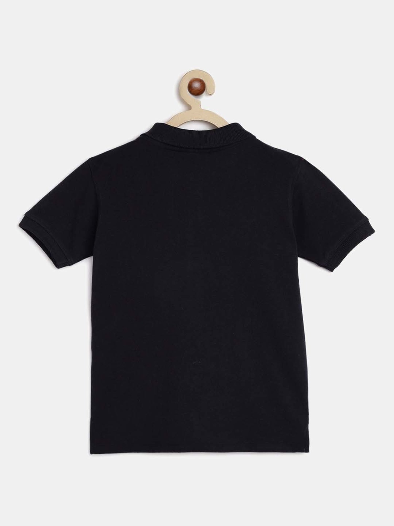 Tales & Stories Kids Navy Cotton Regular Fit Polo T-Shirt