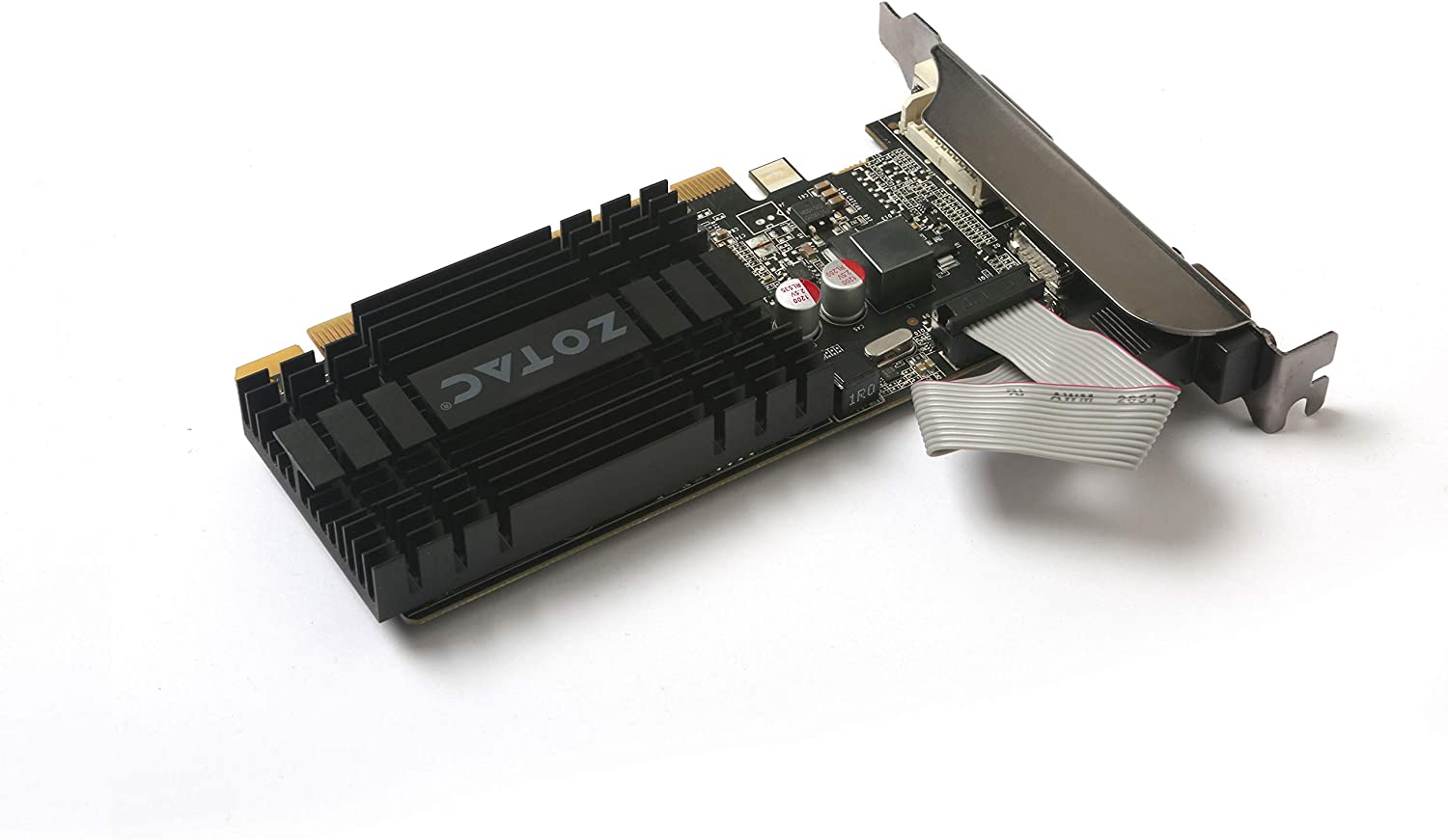 ZOTAC GeForce GT 710 2GB DDR3 PCI-E2.0 DL-DVI VGA HDMI Passive Cooled Single Slot Low Profile Graphics Card (ZT-71302-20L)