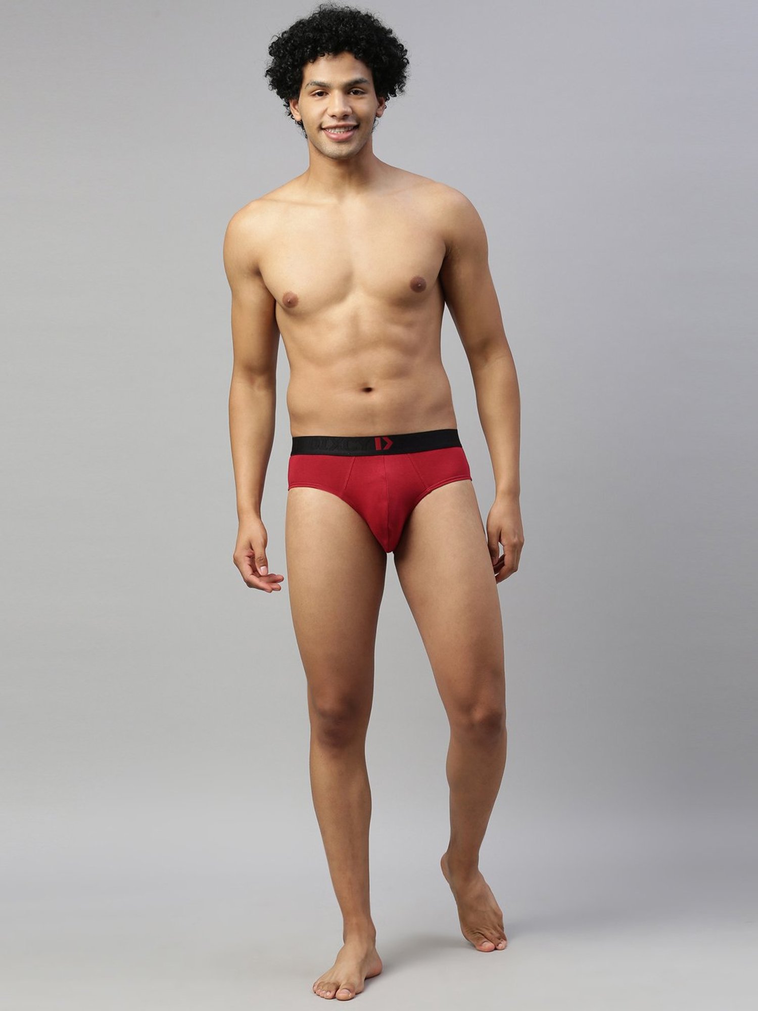 DIXCY SCOTT MAXIMUS Barbados Cherry & Navy Regular Fit Briefs - Pack Of 2