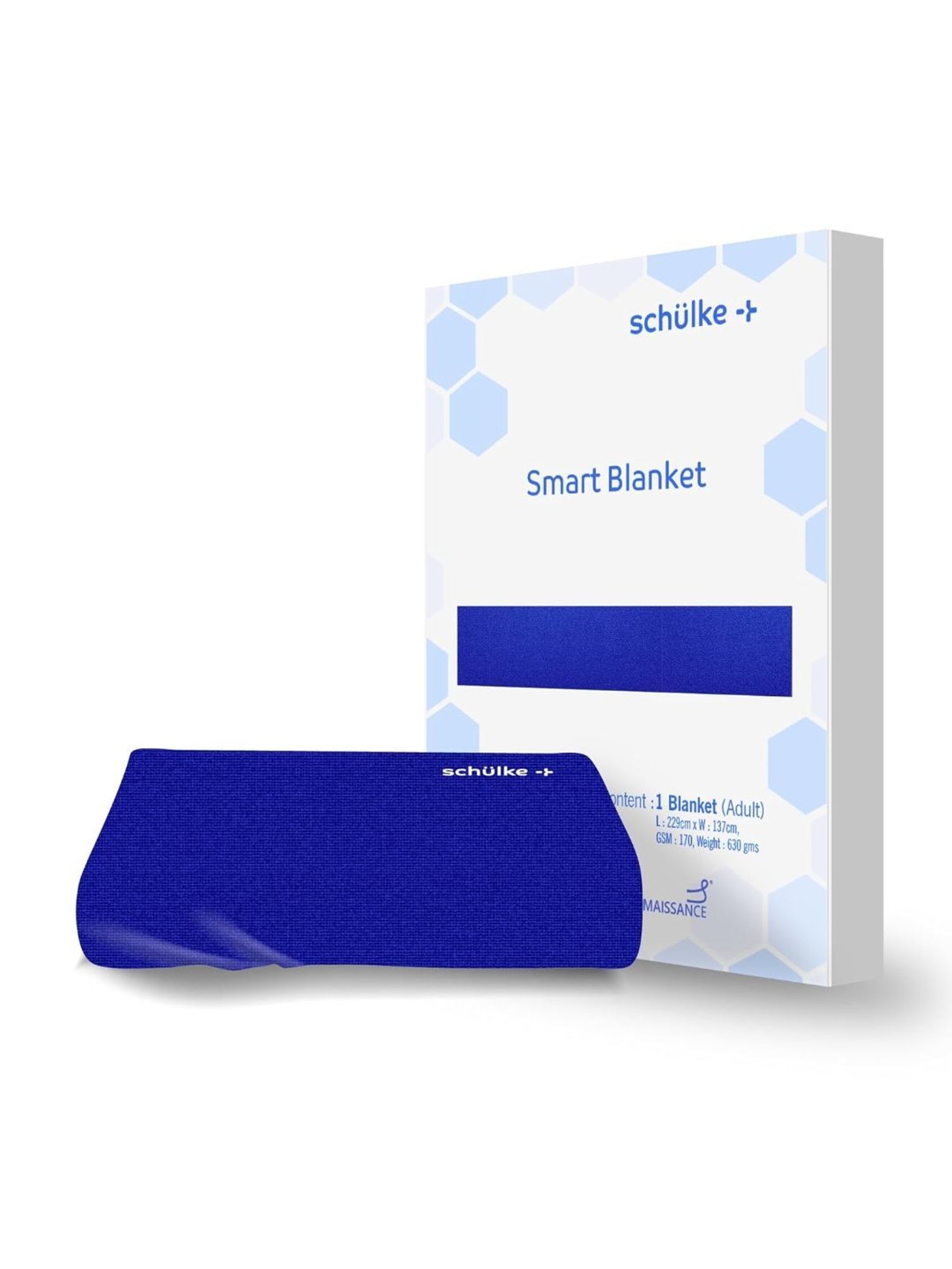 Schulke Smart Patient Blanket Polyster Full Size with Antiviral, Antibacterial (Royal Blue)