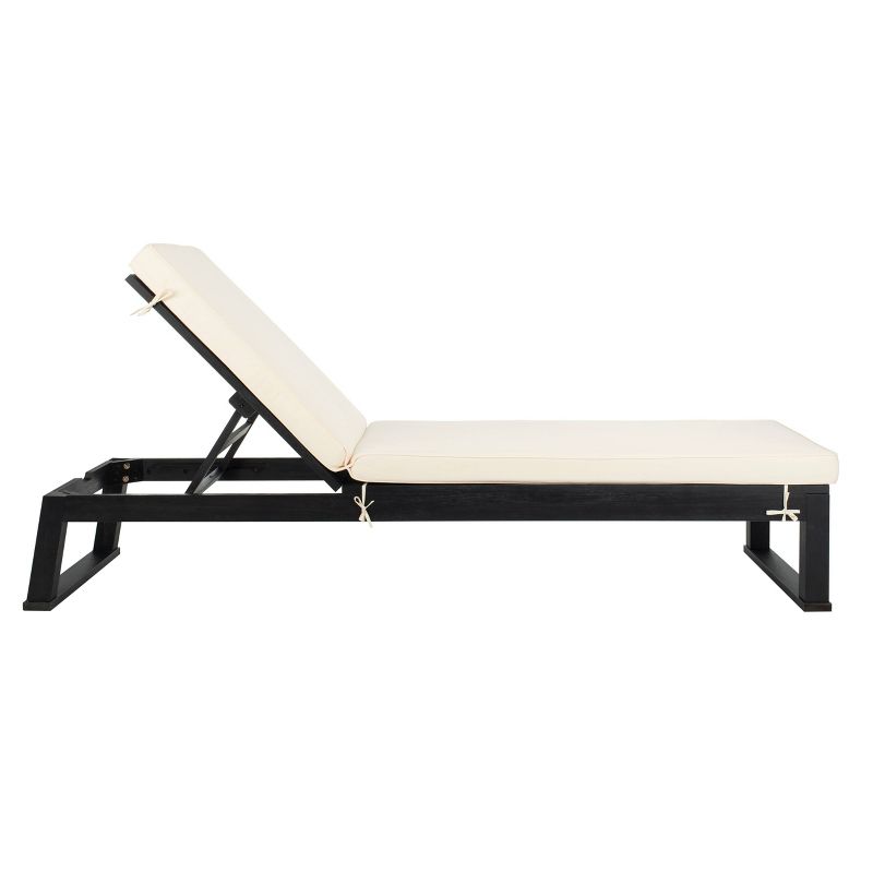 Solano Sunlounger - Black/White - Safavieh