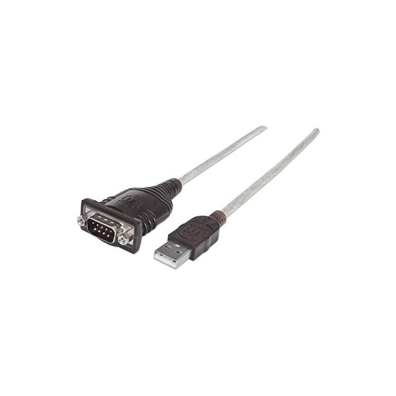 USB to Serial Adapter Converter - Connects Serial Device to a USB Port, Prolific PL-2303RA Chipset, 18 Inch Cable - Compatible with Windows 2000/XP/Vista/7-205153