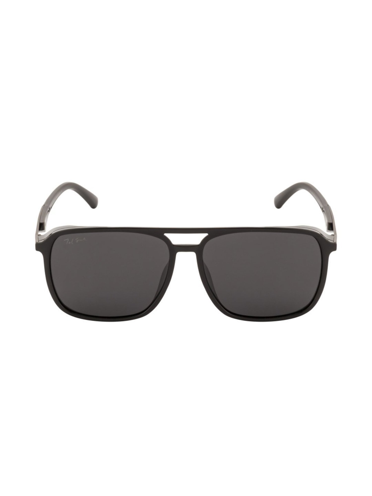 Ted Smith TS-1261S_GRY Black Polarized Aviator