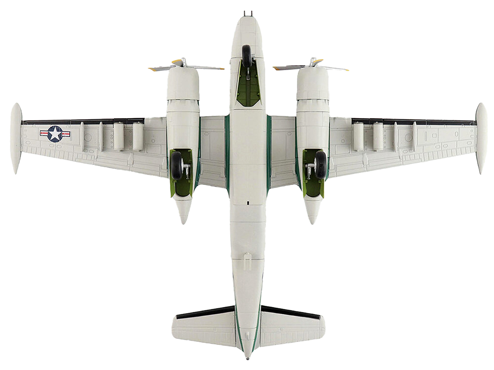 Douglas C-47 Skytrain Transport Aircraft "Night Fright 79th Troop Carrier Squadron 436th Troop Carrier Group D-Day" (1944) United States Army Air Forces 1/100 Diecast Model