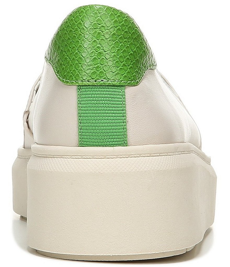 Franco Sarto Lodi2 Leather Snake Print Accent Slip-On Platform Sneakers