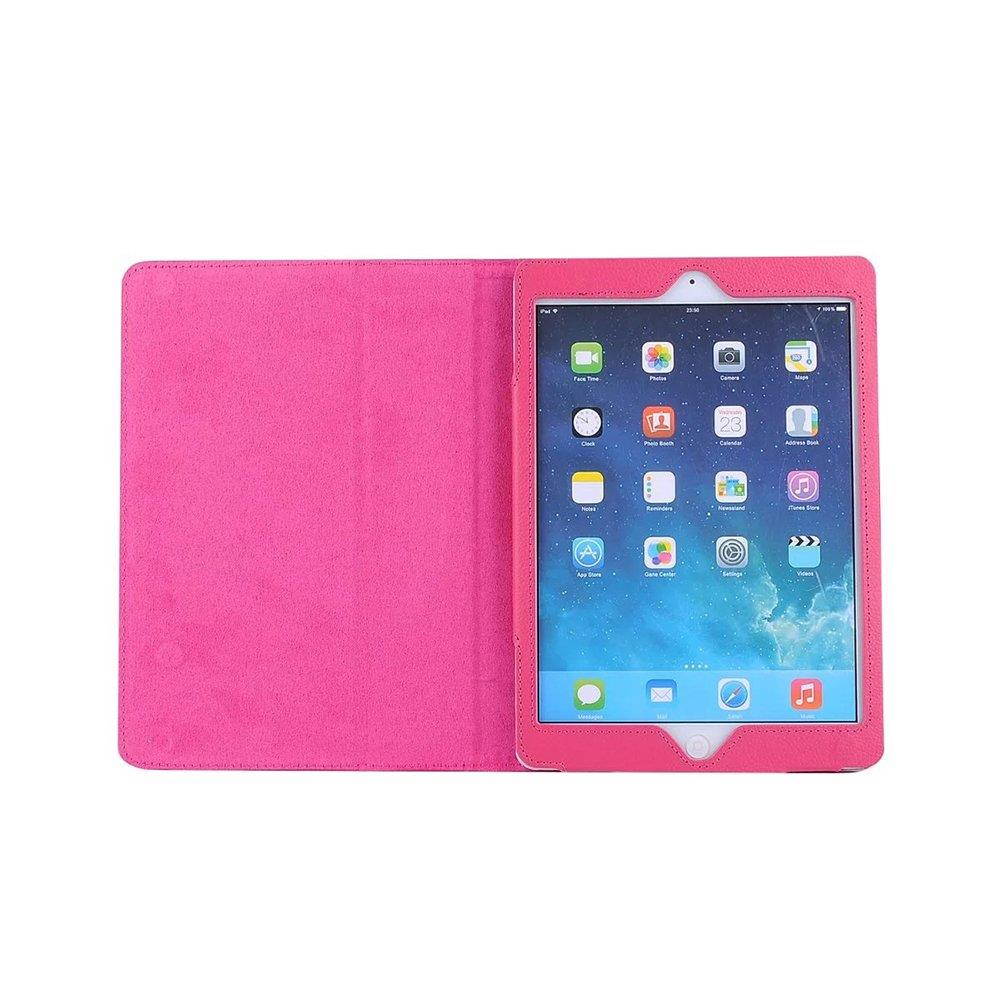 Vangoog 2017 New iPad Case Cover - Slim Folding Cover Case for Apple New iPad 9.7 inch 2017 Tablet / iPad Air / Air 2 (with Auto Wake / Sleep),Hot Pink