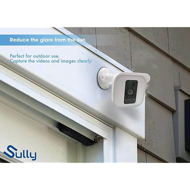 Hard Case for Blink XT 2 Camera wMount Bracket White 1 pcs Blink XT Covers wGlarereducing Hood Indoor Outdoor Blink Camera Cover Case Swivel Rotating Wall Mounting Housing Stand by