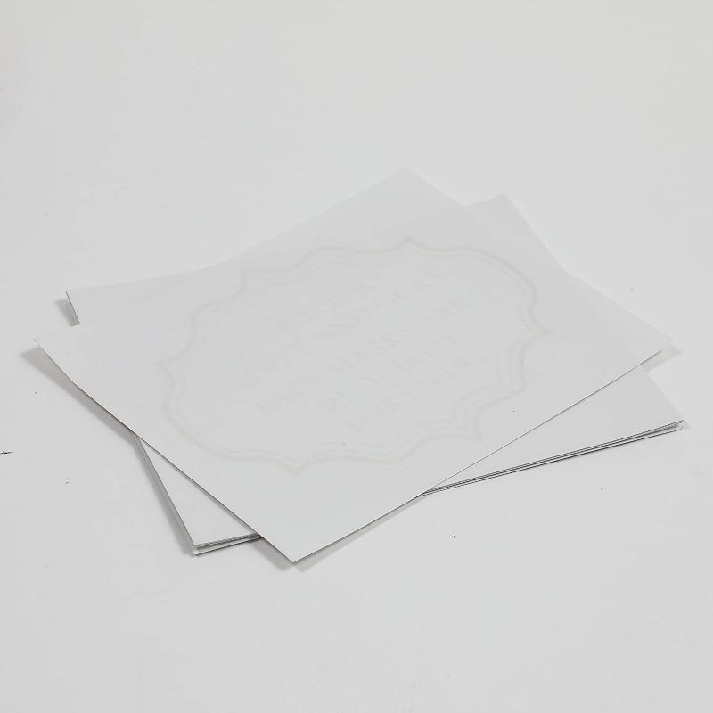 Stockroom Plus 6 Pack Clear Safety Signs, Masks are Required for Entry Stickers (9 x 5 in)